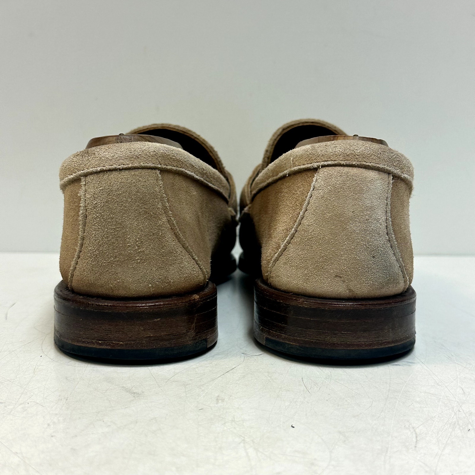 Euc Rancourt & Co. X Cole Haan Tan Suede Pinch Penny Loafer Moc Maine Usa 8.5 D — image 6 of 8